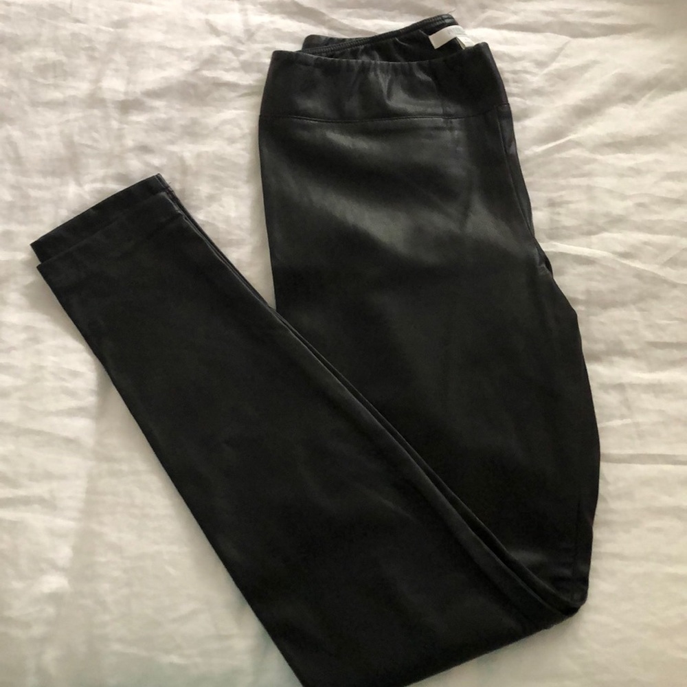 Faux leather leggings